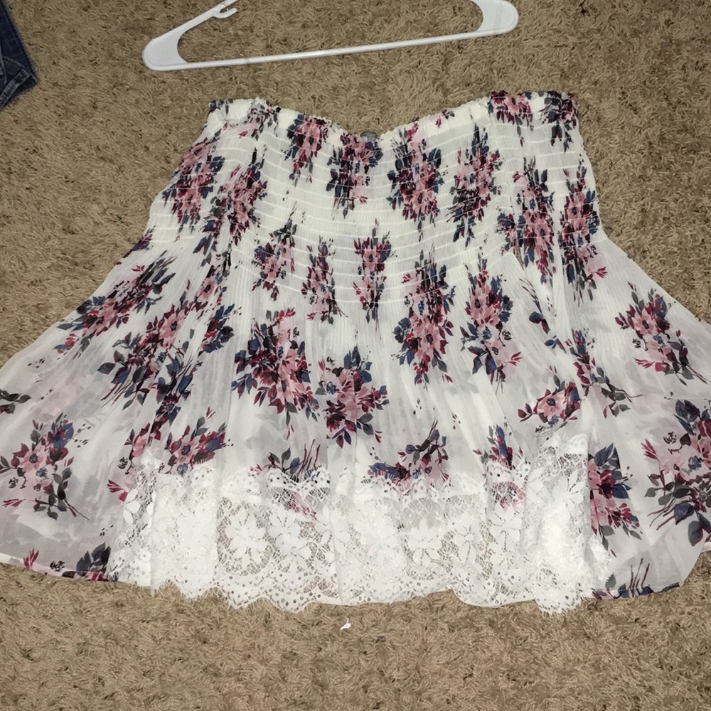 Strapless shirt